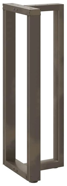 Noge za barski stol T-oblika 2 kom Crne 50x35x(110-111) cm Čelik - Prirodna 50 x 35 x (110-111) cm 2 1