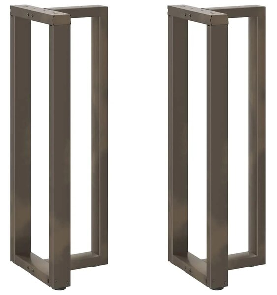Noge za barski stol T-oblika 2 kom Crne 50x35x(110-111) cm Čelik - Prirodna 50 x 35 x (110-111) cm 2 1