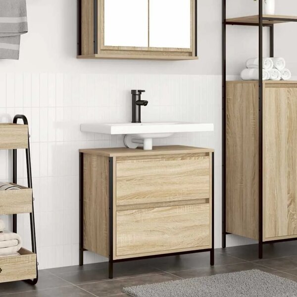 Kupaonski ormarić za Lavabo - Umivaonik s ladicama 90x34 5x60 cm - sonoma hrast 1 sonoma hrast