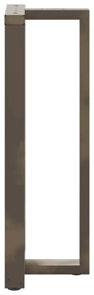 Noge za barski stol T-oblika 2 kom Crne 50x35x(110-111) cm Čelik - Prirodna 50 x 35 x (110-111) cm 2 1