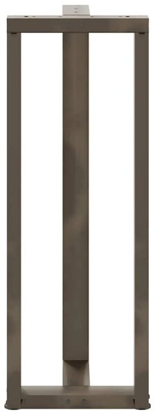 Noge za barski stol T-oblika 2 kom Crne 50x35x(110-111) cm Čelik - Prirodna 50 x 35 x (110-111) cm 2 1