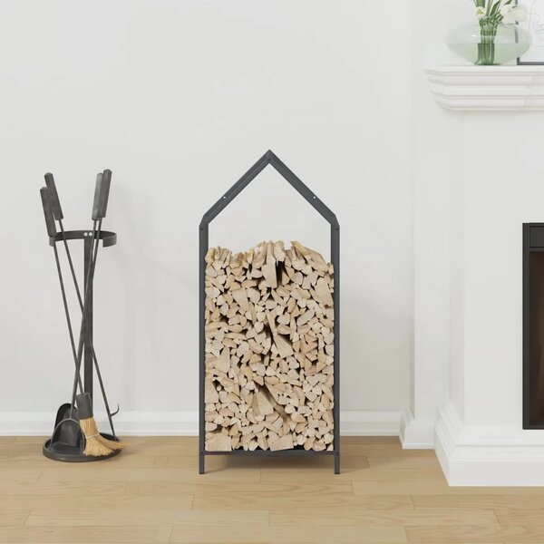 Stalak za drva antracit 40x25x90 cm hladno valjani čelik - Antracit 40 x 25 x 90 cm Antracit 40 x 25 x 90 cm