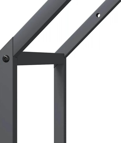 Stalak za drva antracit 40x25x90 cm hladno valjani čelik - Antracit 40 x 25 x 90 cm Antracit 40 x 25 x 90 cm