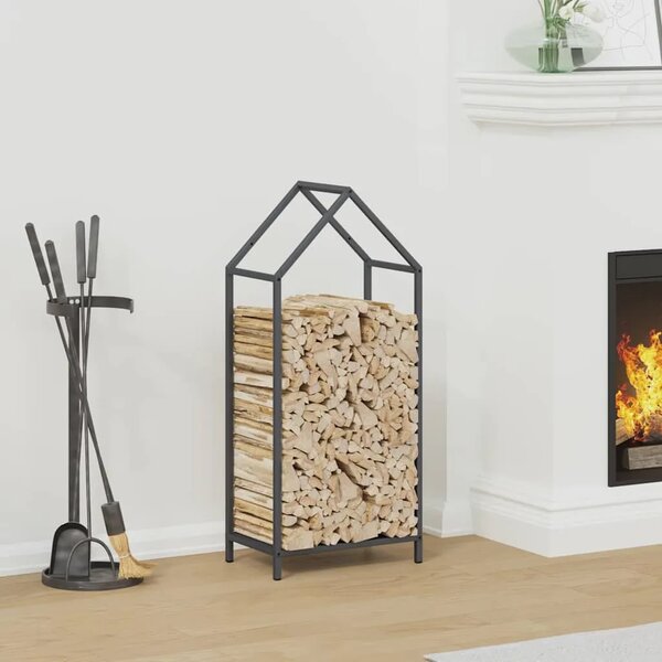 Stalak za drva antracit 40x25x90 cm hladno valjani čelik - Antracit 40 x 25 x 90 cm Antracit 40 x 25 x 90 cm
