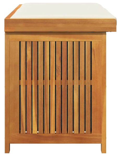 Vanjska kutija za jastuke 113x50x60 5 cm masivno drvo bagrema - Krem bijela 113 x 50 x 60.5 cm Krem bijela 113 x 50 x 60.5 cm
