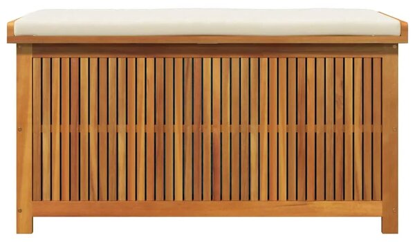 Vanjska kutija za jastuke 113x50x60 5 cm masivno drvo bagrema - Krem bijela 113 x 50 x 60.5 cm Krem bijela 113 x 50 x 60.5 cm
