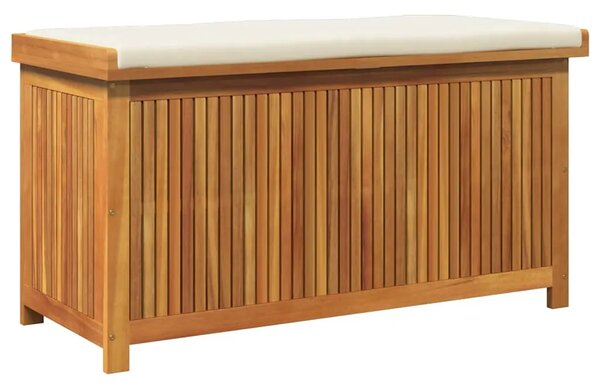 Vanjska kutija za jastuke 113x50x60 5 cm masivno drvo bagrema - Krem bijela 113 x 50 x 60.5 cm Krem bijela 113 x 50 x 60.5 cm