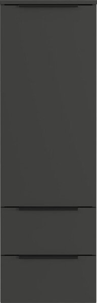 Antracitno sivi visok/zidni kupaonski ormarić 36x111 cm Crandon – Germania