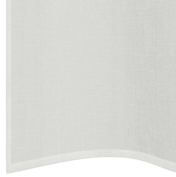 Voile zavjese s ušicama 2 kom bijele - Bijela 140 x 175 cm 1 s ušicama
