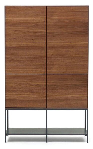 Smeđi ormarić u dekoru oraha 97,5x160x40 cm Vedrana – Kave Home