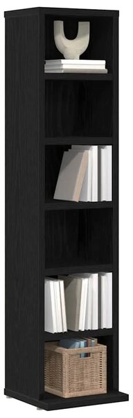 CD stalak – Ormarić za CD-ove crni hrast 21x20x88 cm konstruirano drvo - Crni hrast 1 Crni hrast