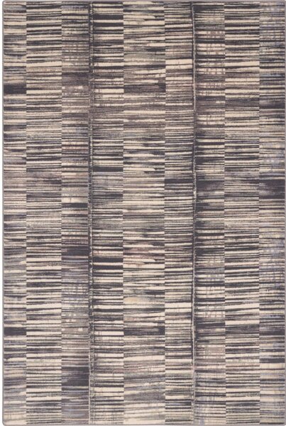 Sivi vuneni tepih 160x240 cm Grids – Agnella
