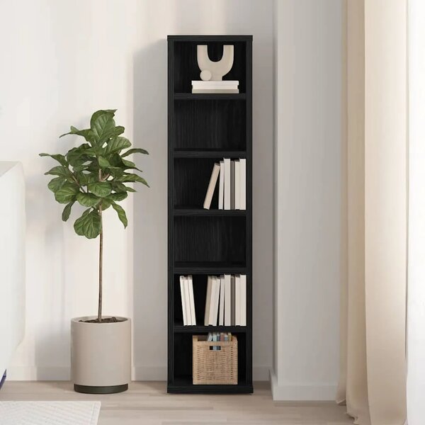 CD stalak – Ormarić za CD-ove crni hrast 21x20x88 cm konstruirano drvo - Crni hrast 1 Crni hrast