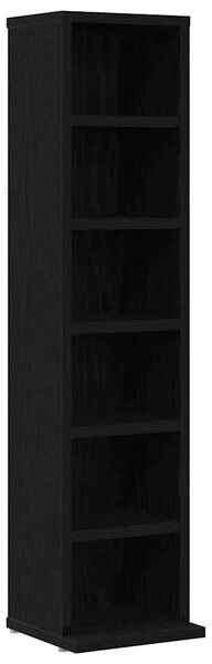 CD stalak – Ormarić za CD-ove crni hrast 21x20x88 cm konstruirano drvo - Crni hrast 1 Crni hrast