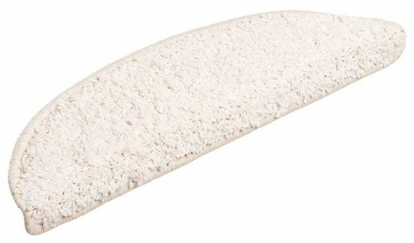 Prostirke za stepenice 30 kom 56x17x3 cm bijele poluokrugle - Bijela 56 x 17 x 3 cm 30 Bijela