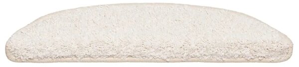 Prostirke za stepenice 30 kom 56x17x3 cm bijele poluokrugle - Bijela 56 x 17 x 3 cm 30 Bijela