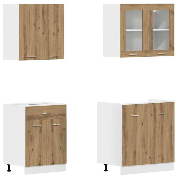 Set kuhinjskih ormarića od 4 dijela Lyon Artisan hrast inženjersko drvo - artisian oak 1 1 artisian oak