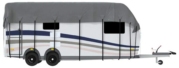 Krovni pokrivač karavana sivi 700x300 cm netkana tkanina - 700 x 300 cm 1 700 x 300 cm