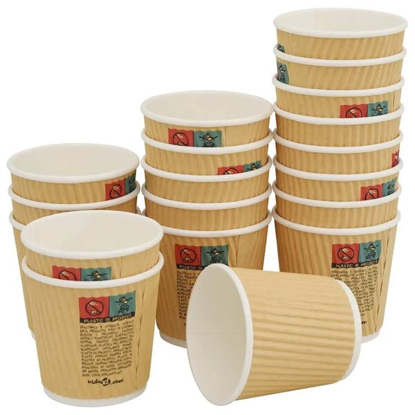 Papirnate šalice za kavu s poklopcem 1000 kom 4 oz 100 ml - 1 100 ml 100 ml