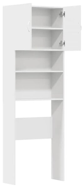 Ormar za perilicu bijeli 64x24x190 cm izrađeno drvo - Bijela 1 Bijela