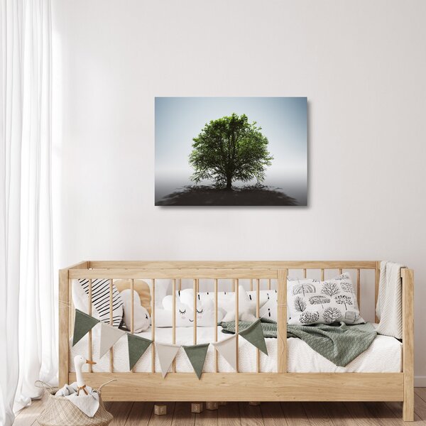 Staklena slika - Usamljeno stablo (70x50 cm)