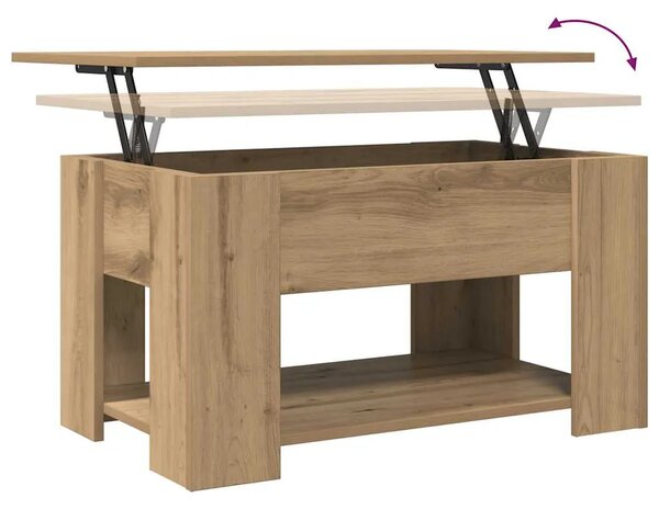 Stol za kavu Artisan hrast 79x49x41 cm Konstruirano drvo - hrast artisan 79 x 49 x 41 cm 1 Hrast artisan