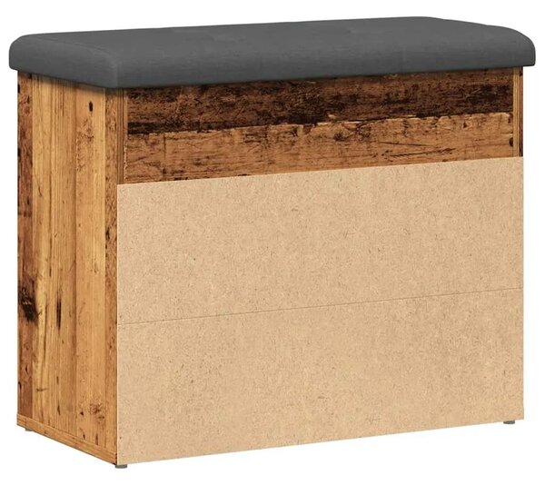 Klupa za cipele staro drvo 62x32x50 cm konstruirano drvo - Staro drvo Staro drvo