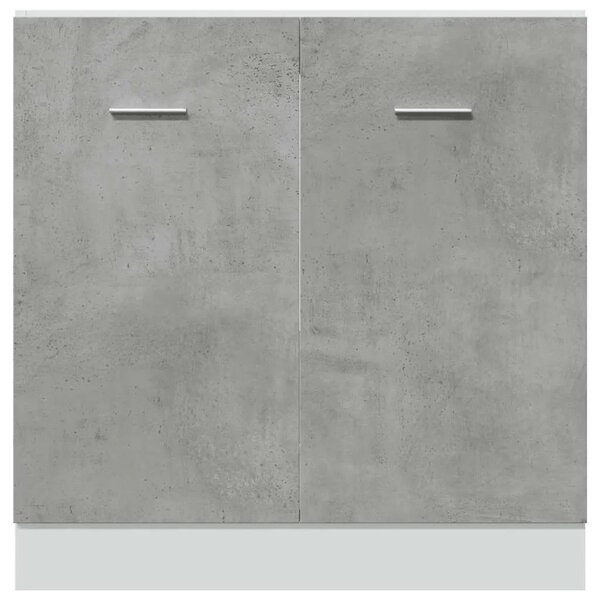 Ormarić za sudoper Lyon Betonsko sivi 80x46x81 5 cm Konstruirano drvo - Beton siva 1 1 x donji ormarić (2 vrata) 80 cm 1