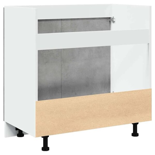 Ormarić za sudoper Lyon Betonsko sivi 80x46x81 5 cm Konstruirano drvo - Beton siva 1 1 x donji ormarić (2 vrata) 80 cm 1
