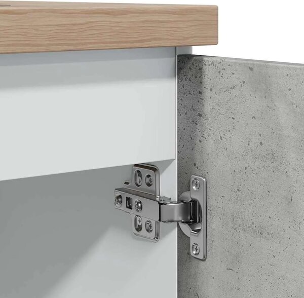Ormarić za sudoper Lyon Betonsko sivi 80x46x81 5 cm Konstruirano drvo - Beton siva 1 1 x donji ormarić (2 vrata) 80 cm 1