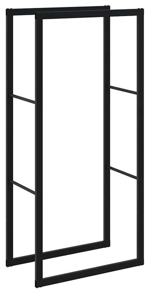 Stalak za drva crni 55x30x116 cm čelik - 55 x 30 x 116 cm 55 x 30 x 116 cm