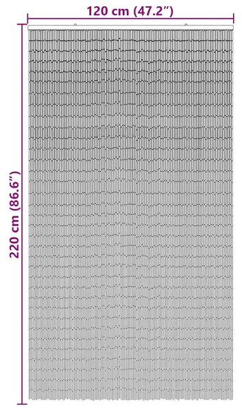 Zavjesa za vrata protiv muha tamnosiva 120x220 cm bambus - Tamno siva 120 x 220 cm Tamno siva 120 x 220 cm