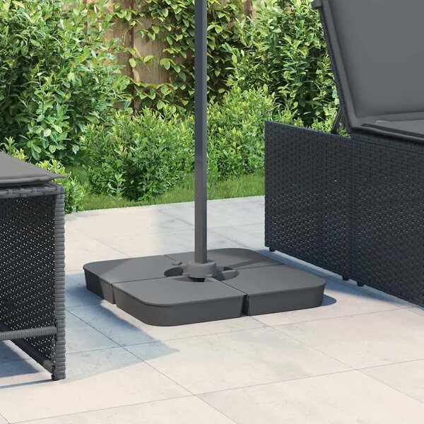 4-dijelni set suncobrana za križni suncobran 100 kg PP - Antracit 1 Antracit