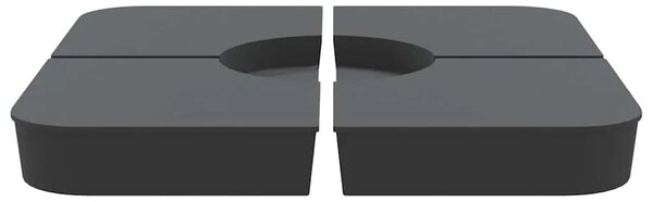 4-dijelni set suncobrana za križni suncobran 100 kg PP - Antracit 1 Antracit