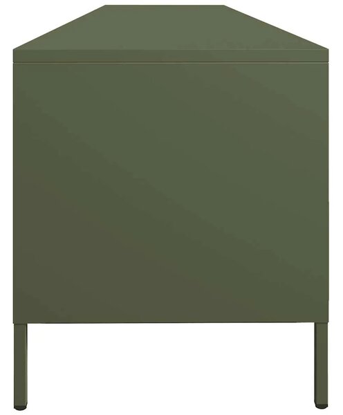 TV ormarić maslinastozeleni 202x39x43 5 cm čelični - Maslinovo zelena 1 202 cm Maslinovo zelena