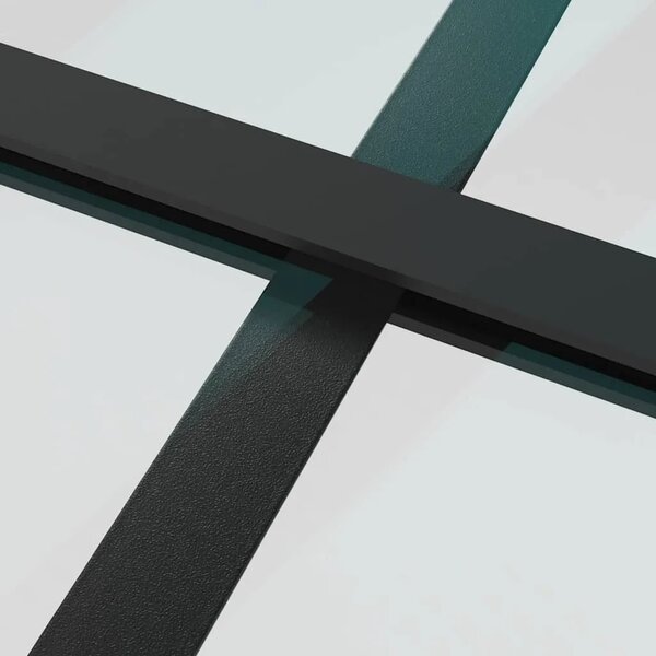 Klizna vrata s okovom 102x205 cm ESG staklo i aluminij - 102 x 205 cm (213.5 cm) 1 Rešetke 3 x 2 102 x 205 cm (213.5 cm)