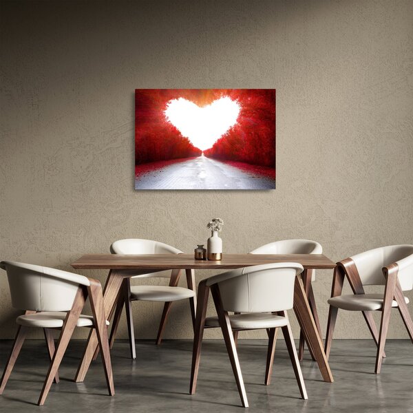 Staklena slika - Put do ljubavi (70x50 cm)