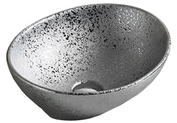 Mexen Elza umivaonik na pultu 40 x 33 cm, srebrni - 21014052