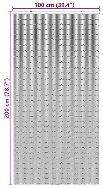 Zavjesa za vrata protiv muha Otisak bambusa 100x200 cm - 100 x 200 cm bambus 100 x 200 cm bambus