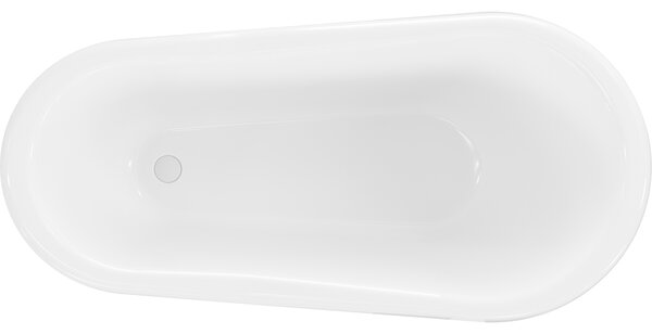 Mexen Retro samostojeća kada 150 x 73 cm, bijela, bijele noge - 53251507300-20