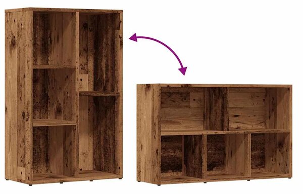 Ormarić za knjige staro drvo 50x25x80 cm konstruirano drvo - Staro drvo 1 Staro drvo