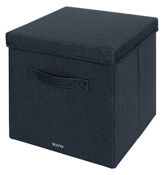 Tamno sive tekstilne kutije za pohranu u setu 2 kom s poklopcem 33x38x32.5 cm – Leitz