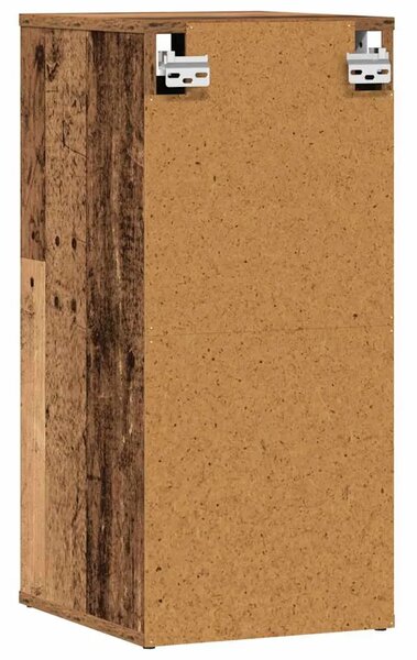 Ormarić za cipele staro drvo 32x35x70 cm konstruirano drvo - Staro drvo 32 x 35 x 70 cm 1 Ormarić za cipele s vratima