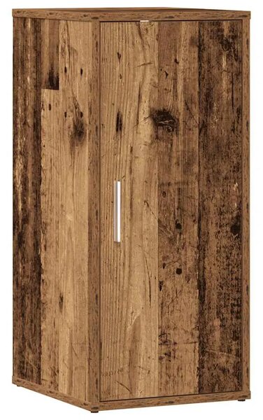 Ormarić za cipele staro drvo 32x35x70 cm konstruirano drvo - Staro drvo 32 x 35 x 70 cm 1 Ormarić za cipele s vratima