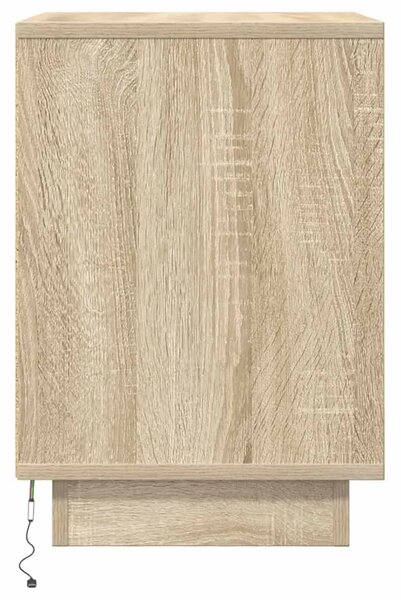 Noćni ormarići s LED svjetlima 2 kom boja hrasta 38x34x50 cm - sonoma hrast 2 Sonoma hrast 2