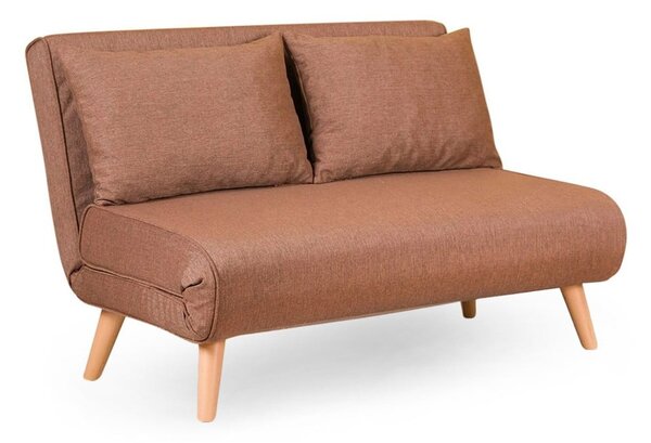 Smeđa sklopiva sofa 120 cm Folde – Artie