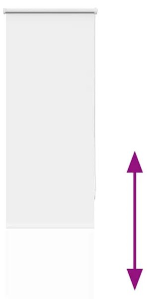 Rolo zavjesa Blackout bijela 60x230 cm Širina tkanine 55 7 cm - Bijela 230 cm 60 cm Bijela