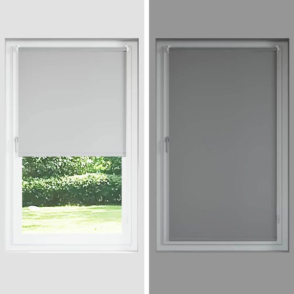 Rolo zavjesa Blackout bijela 60x230 cm Širina tkanine 55 7 cm - Bijela 230 cm 60 cm Bijela