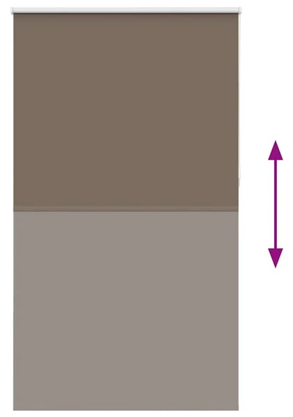 Rolo zavjesa Blackout Coffee 140x230 cm Širina tkanine 136 6 cm - Boja kafe 230 cm 140 cm Boja kafe