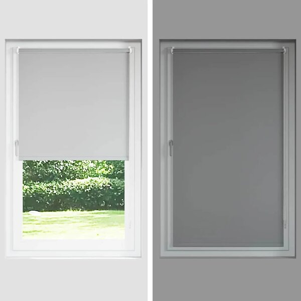 Rolo zavjesa Blackout bijela 125x230 cm Širina tkanine 121 6 cm - Bijela 230 cm 125 cm Bijela